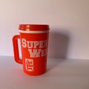 VTG Betras USA White 22oz ArtVan Super Bowl Insulated Cup Mug Tumbler Thermos